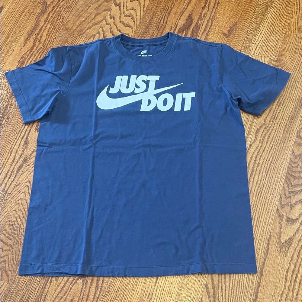 Nike Blue 'Just Do It' Short Sleeve Tee